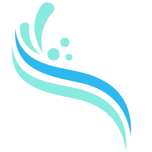 Logo vague piscine